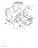OVEN Diagram and Parts List for FES340YL1  Whirlpool Range