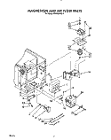 MAGNETRON AND AIR FLOW, LIT/OPTIONAL Diagram and Parts List for MW8650XS7  Whirlpool Microwave