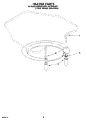 HEATER PARTS Diagram and Parts List for KUDS01DJSP1  KitchenAid Dishwasher