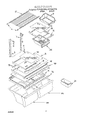 SHELF Diagram and Parts List for ET21GMXHT02  Whirlpool Refrigerator