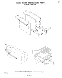 Part Location Diagram of 878691 Whirlpool Panel, Oven Door (White)