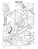 CABINET Diagram and Parts List for LG9201XWW0  Whirlpool Dryer