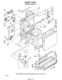 DOOR Diagram and Parts List for DU9700XR0  Whirlpool Dishwasher