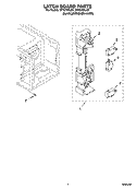 LATCH BOARD PARTS Diagram and Parts List for MT4210SLQ1  Whirlpool Microwave