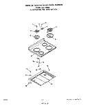 MAIN Diagram and Parts List for F5608W0  Roper Range