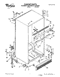CABINET Diagram and Parts List for ET18UKXAN00  Whirlpool Refrigerator