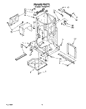 FRAME Diagram and Parts List for TU8100XTP1  Whirlpool Trash Compactor