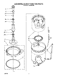 AGITATOR, BASKET AND TUB Diagram and Parts List for LA9100XTG0  Whirlpool Washer