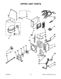 UPPER UNIT PARTS Diagram and Parts List for KSSC36QTS04  KitchenAid Refrigerator