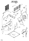 UNIT PARTS Diagram and Parts List for 8VET2WPKKQ04  Whirlpool Refrigerator