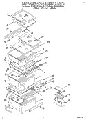 REFRIGERATOR SHELF Diagram and Parts List for ED22DKXDB00  Whirlpool Refrigerator