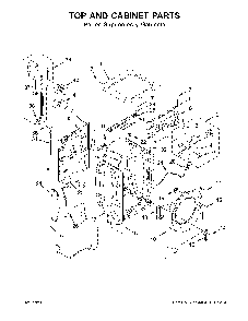 Top and cabinet parts Diagram and Parts List for 7MWFW560CHW1  Whirlpool Washer