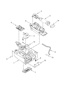 Control Panel Parts Diagram and Parts List for 10689592100  Kenmore Ice Maker