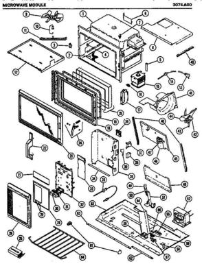 05 - Page 1 Diagram and Parts List for 3074A00  Whirlpool Range
