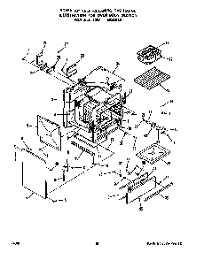 Oven Body Diagram and Parts List for 1395*1A  Roper Range