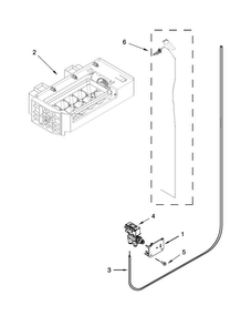 Ice Maker Parts Diagram and Parts List for WRS973CIDM00  Whirlpool Refrigerator