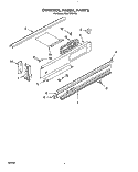 CONTROL PANEL Diagram and Parts List for RS677PXYQ0  Whirlpool Range