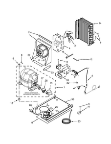 Unit Parts Diagram and Parts List for KUID508ESS0  KitchenAid Ice Maker