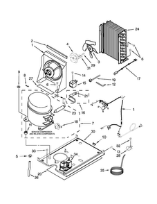 Unit Parts Diagram and Parts List for 10689583707  Kenmore Ice Maker