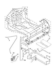 Manifold Parts Diagram and Parts List for WFG540H0AB1  Whirlpool Range