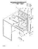 REFRIGERATOR DOOR Diagram and Parts List for KTRD18KDAL00  Whirlpool Refrigerator