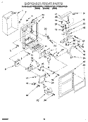 DISPENSER FRONT Diagram and Parts List for KTRS25QDAL00  KitchenAid Refrigerator