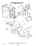 DISPENSER FRONT Diagram and Parts List for KSRF26DSWHY0  KitchenAid Refrigerator