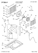 UNIT, LITERATURE Diagram and Parts List for CA12WR01  Crosley Air Conditioner
