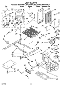 UNIT PARTS Diagram and Parts List for ED5LHAXML11  Whirlpool Refrigerator