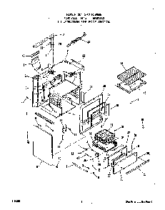 Body Diagram and Parts List for 1415*0A  Roper Range