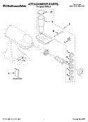 ATTACHMENT PARTS Diagram and Parts List for SNPA-0  Whirlpool Mixer