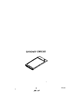 Optional Griddle Diagram and Parts List for F9257*0  Roper Range