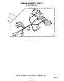 WIRING HARNESS Diagram and Parts List for RB265PXK0  Whirlpool Wall Oven