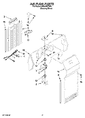 AIR FLOW PARTS Diagram and Parts List for ED2LHEXTD00  Whirlpool Refrigerator