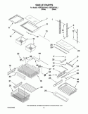 SHELF PARTS Diagram and Parts List for KBRS20EVBL2  KitchenAid Refrigerator