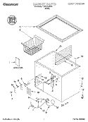 SECTION Diagram and Parts List for TCF0710JW01  Whirlpool Freezer