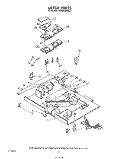 LATCH Diagram and Parts List for KEBS146SBL1  KitchenAid Wall Oven