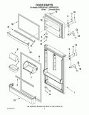 Part Location Diagram of WPW10468559 Whirlpool Door Shelf Bar - Clear