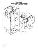 LINER Diagram and Parts List for ET18PKXWG11  Whirlpool Refrigerator