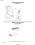 DOOR AND LATCH , WIRING HARNESS Diagram and Parts List for MW120EXP0  Whirlpool Microwave
