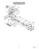 ICE CONTAINER Diagram and Parts List for KSSS42DAW00  KitchenAid Refrigerator