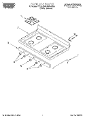 COOKTOP Diagram and Parts List for FGP320EN0  Roper Range