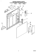 INNER DOOR Diagram and Parts List for DU940PWKB0  Whirlpool Dishwasher