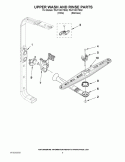 UPPER WASH AND RINSE PARTS Diagram and Parts List for 7DU1100XTSQ2  Whirlpool Dishwasher