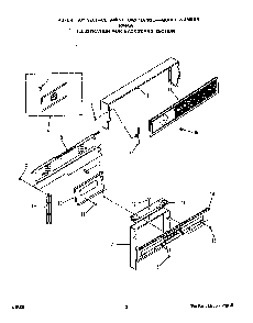 Backguard Diagram and Parts List for 1346*0A  Roper Range