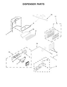 Part Location Diagram of W10353593 Whirlpool SEPARATOR
