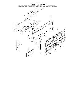 Backguard Diagram and Parts List for 1303*0A  Roper Range