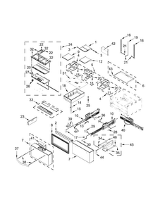 Shelf Parts Diagram and Parts List for WRV996FDEE00  Whirlpool Refrigerator