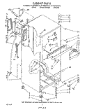 CABINET Diagram and Parts List for ET18GKXWW10  Whirlpool Refrigerator