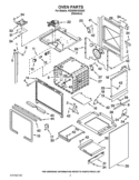 OVEN PARTS Diagram and Parts List for KGSK901SSS03  KitchenAid Range